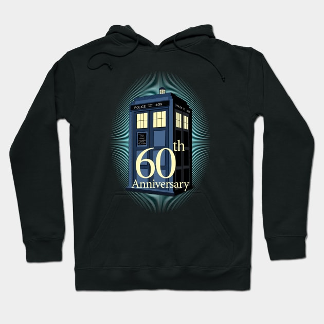 TARDIS 60TH ANNIVERSARY EDITION Hoodie by KARMADESIGNER T-SHIRT SHOP